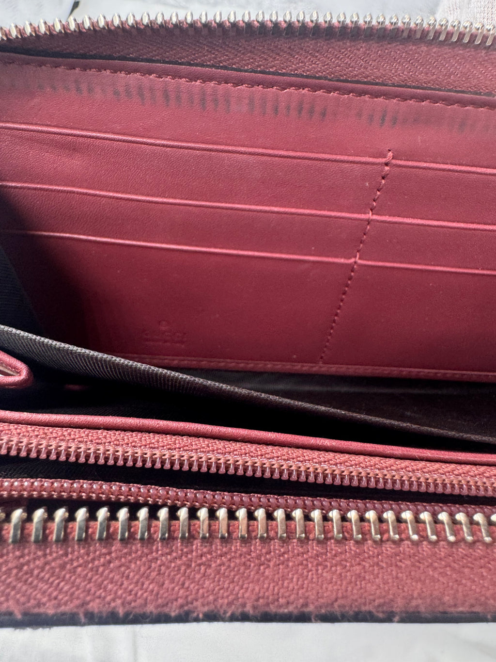 Gucci GG Blooms Zip Around Wallet