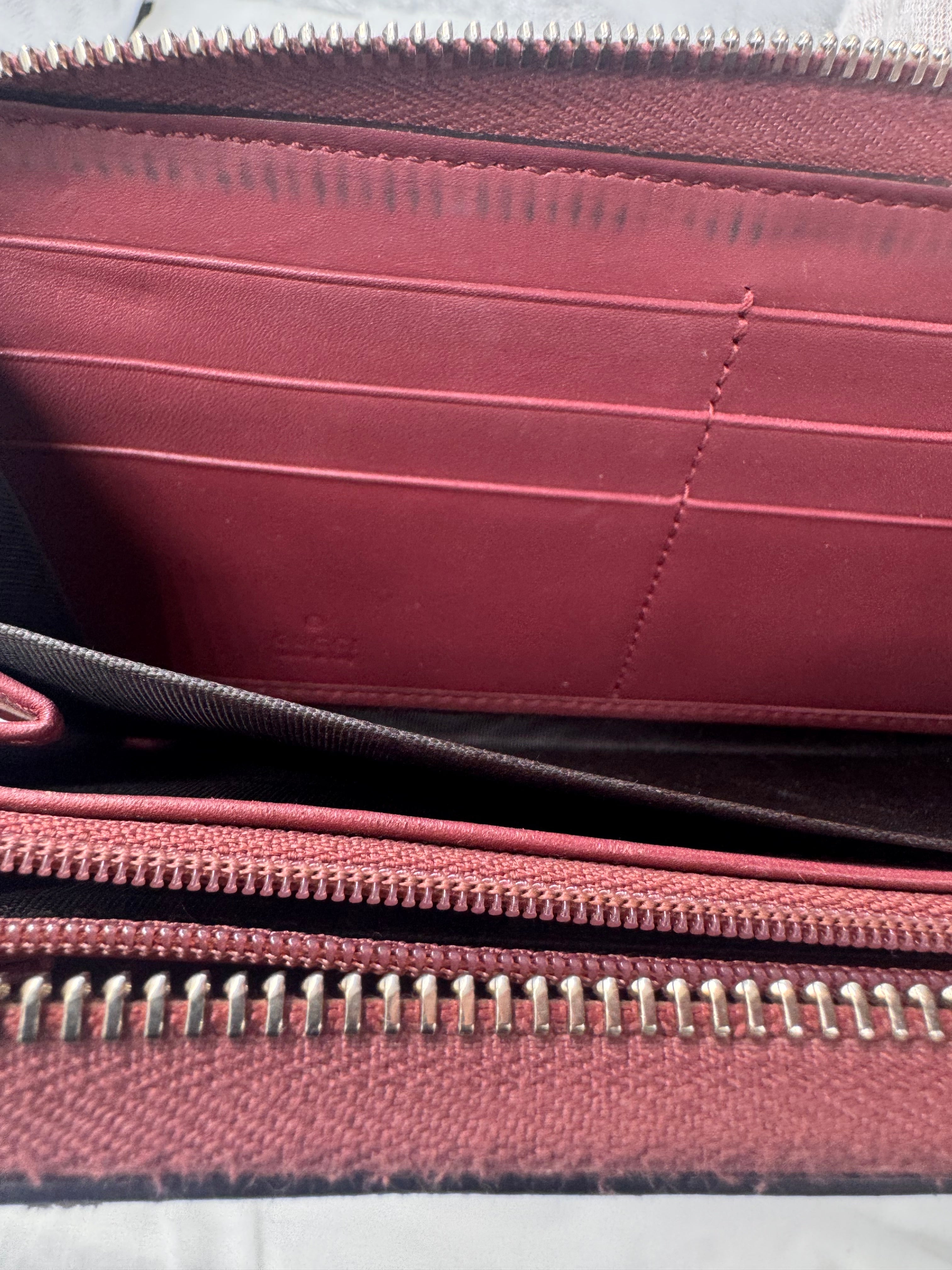 Gucci GG Blooms Zip Around Wallet