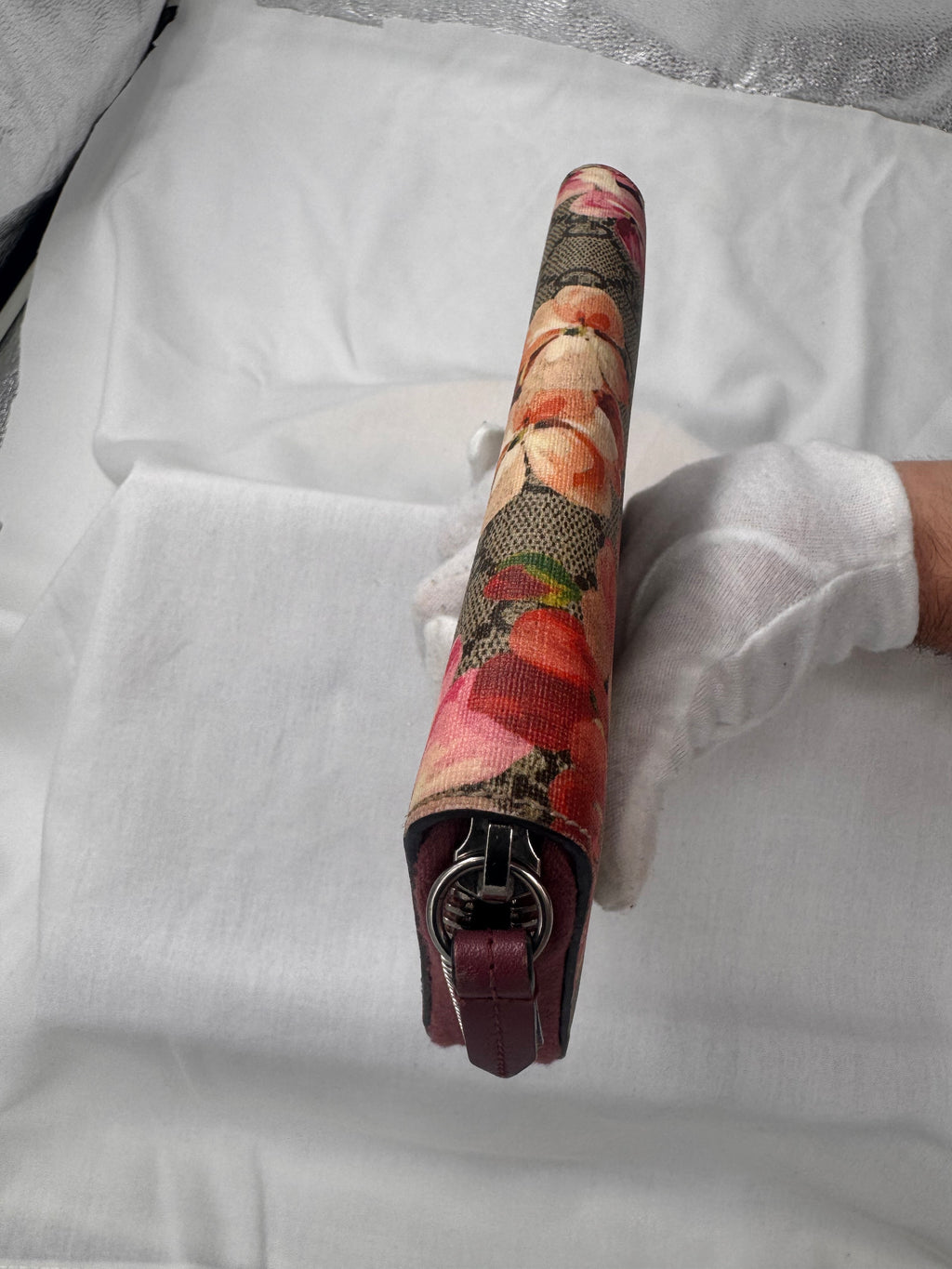 Gucci GG Blooms Zip Around Wallet