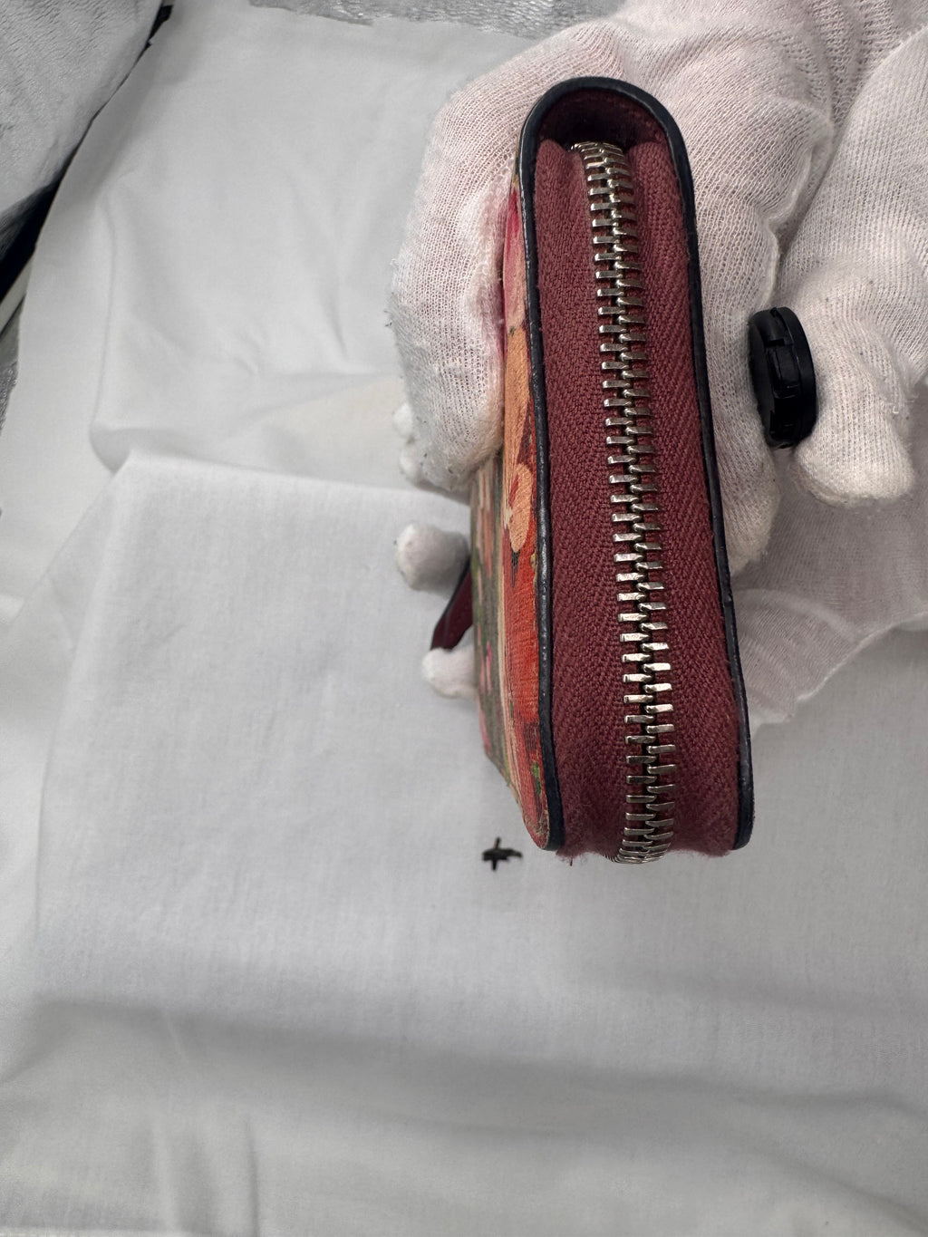 Gucci GG Blooms Zip Around Wallet